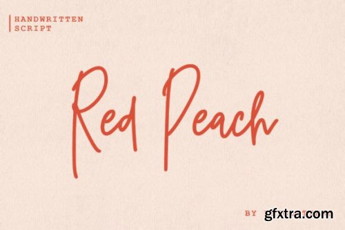  Red Peach Font