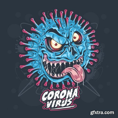 Covid 19 corona virus vector