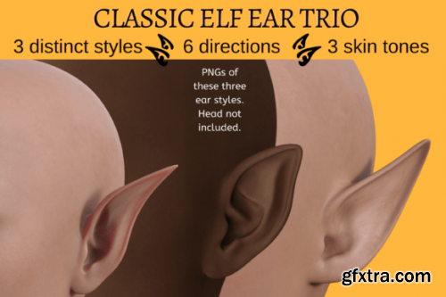 Classic Elf Ear Trio Overlays