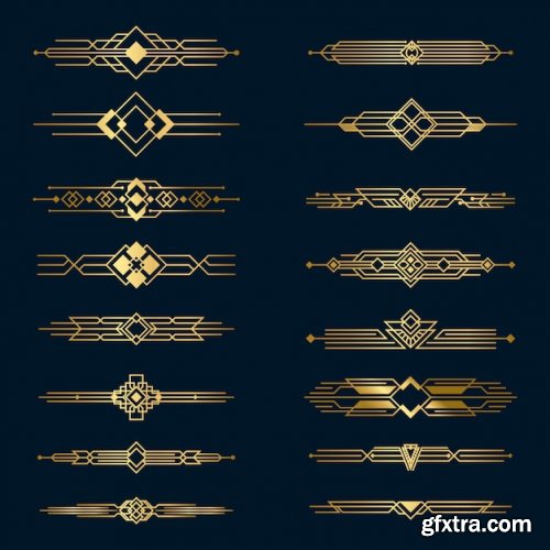 Metal golden dividers set