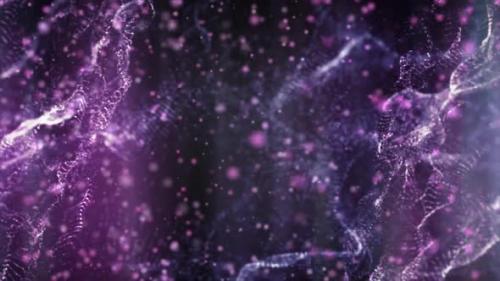 Videohive - Abstract Purple Particles Are Moving - 38951197 - 38951197