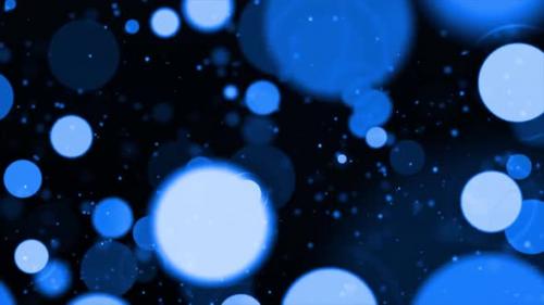 Videohive - Abstract Blue Circles Bokeh Effect Background Loop - 38951200 - 38951200