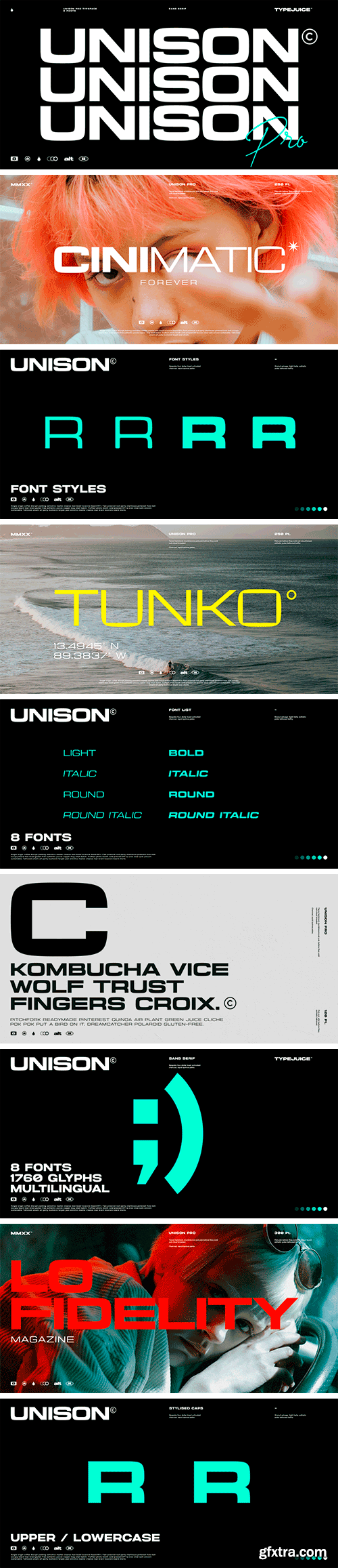 Unison Pro Font Family