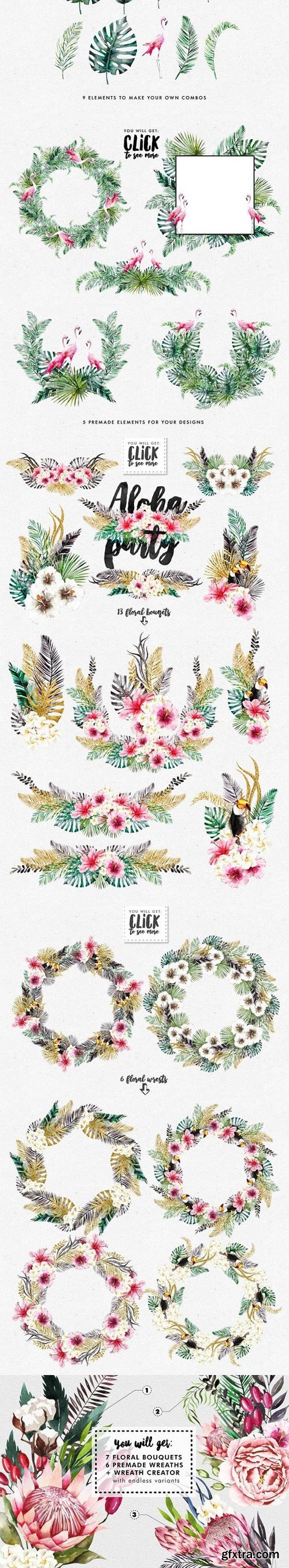 Floral Watercolor Bundle Floral Watercolor Bundle