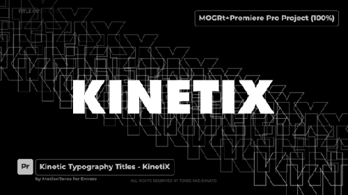 Videohive - Kinetic Typography Titles - KinetiX  Premiere Pro - 30507315 - 30507315