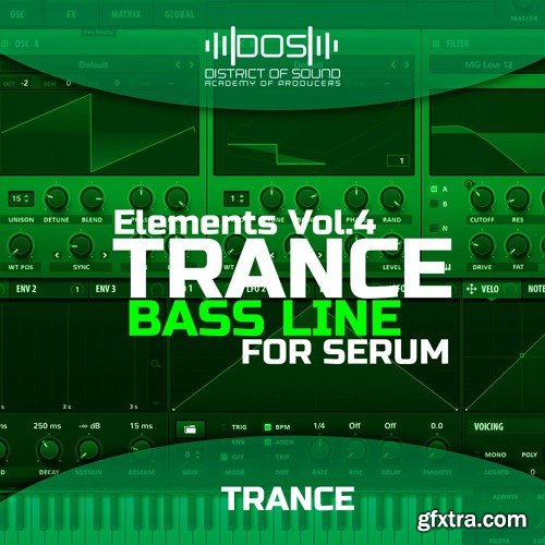 District Of Sound Elements Trance Bass Line For Serum Vol 4 ALS Serum Presets