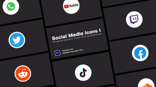 Videohive - Social Media Icons II | Mogrt - 39003492 - 39003492