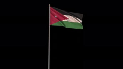 Videohive - Jordan flag - 38994408 - 38994408