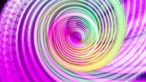 Videohive - Abstract Rainbow Colors Tunnel Moving Like Twister - 38995260 - 38995260