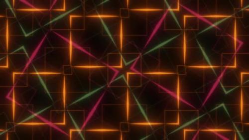 Videohive - Colorful neon shapes moving - 39002964 - 39002964