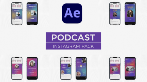 Videohive - Podcast Instagram Pack for After Effects - 38351170 - 38351170