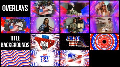 Videohive - USA Title Backgrounds & Overlays - 38361121 - 38361121