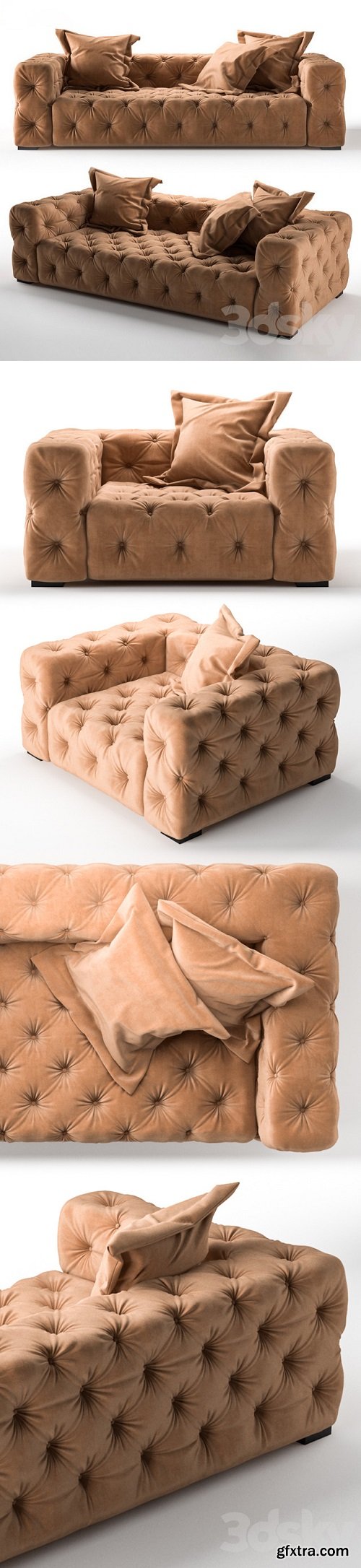Andrea sofa and armchair
