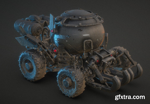 Vehicle from 3D my Graphic Novel 3D Model