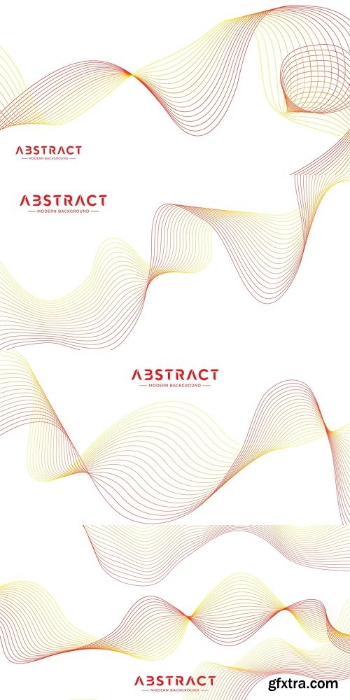 Abstract line art vector background