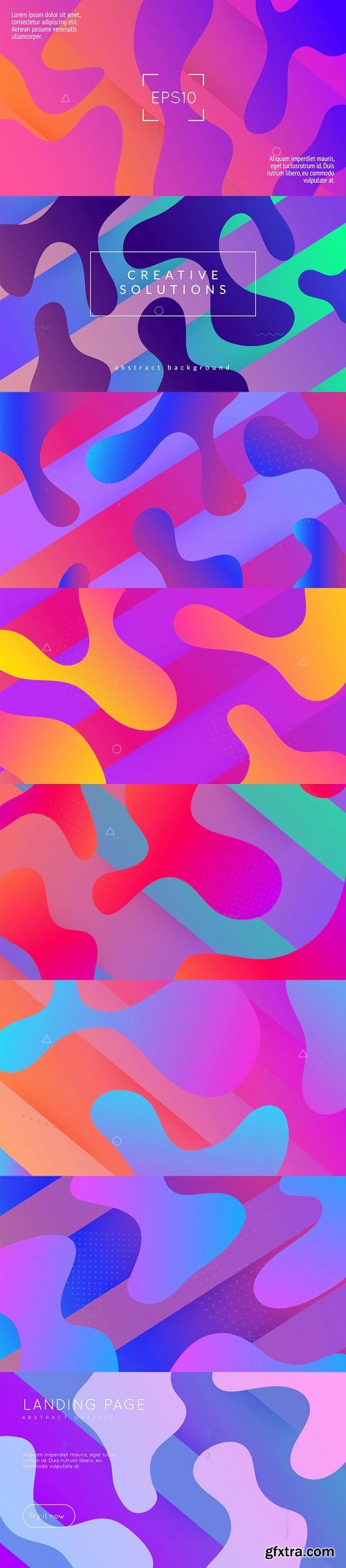 Modern shape hipster poster multicolor brochure geometric background