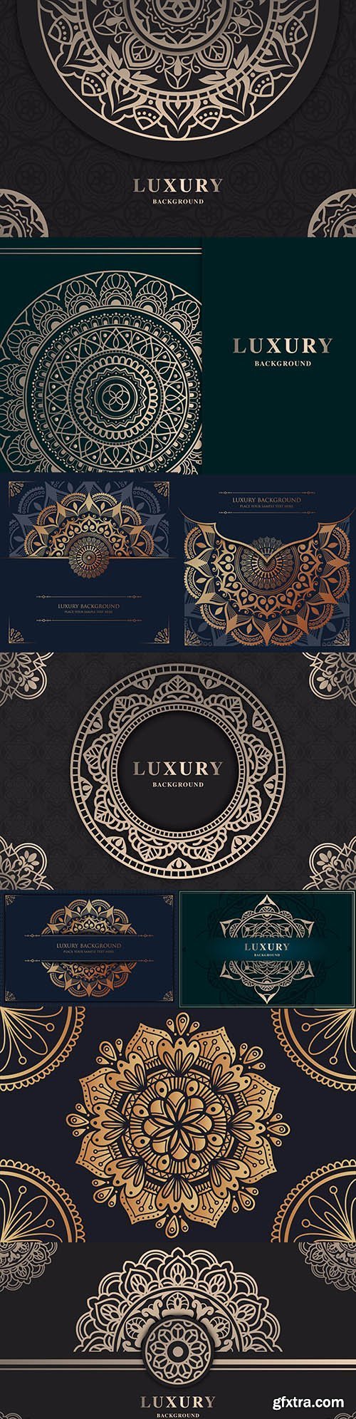 Luxury mandala gold design oriental pattern