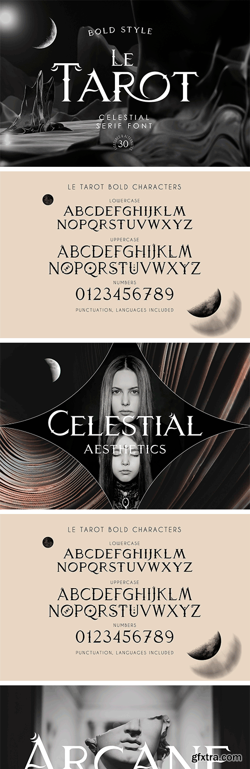 Le Tarot Bold - Celestial Serif Font