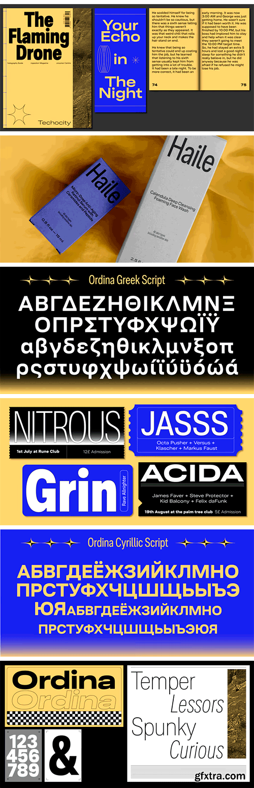 Ordina Font Family Ordina Font Family