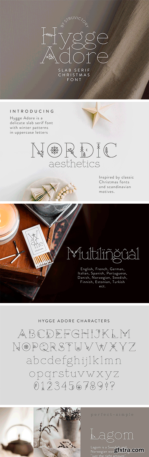 Hygge Adore - Christmas Serif Font Hygge Adore - Christmas Serif Font