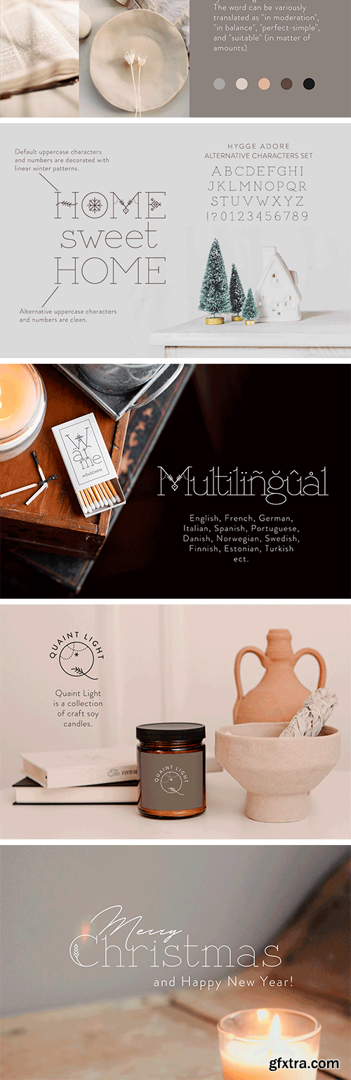 Hygge Adore - Christmas Serif Font Hygge Adore - Christmas Serif Font