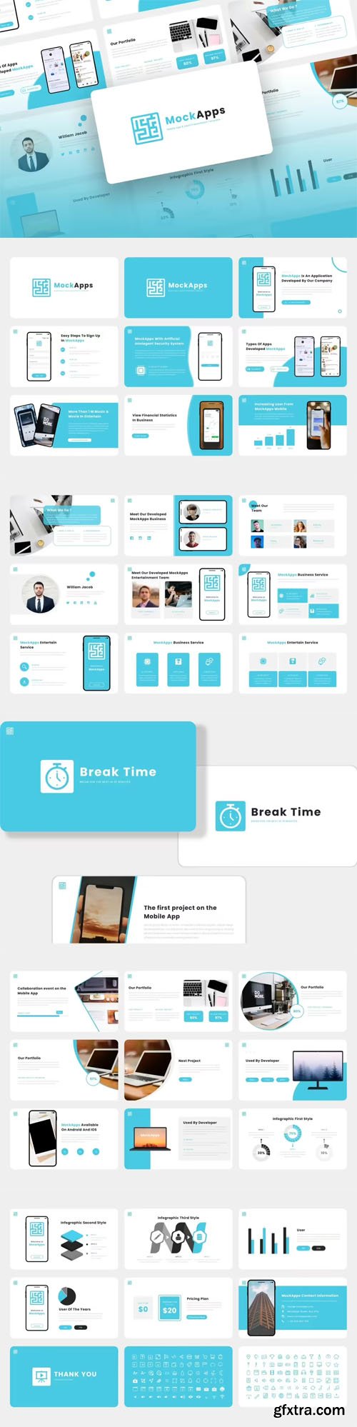 MockApps - Mobile App & SAAS Keynote Template