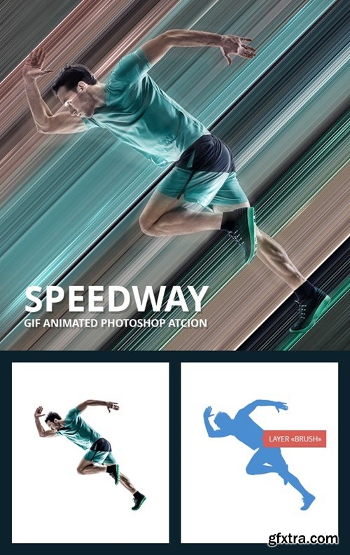 GraphicRiver - Speedway Gif Animated Photoshop Action 19475304