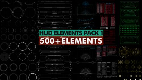 Videohive - HUD Elements Pack 1 - 39209206 - 39209206
