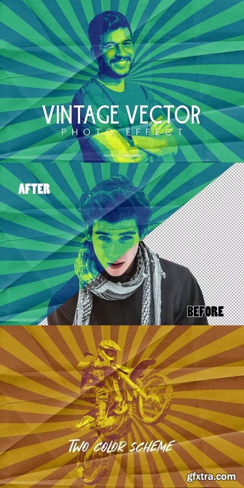 Vintage vector photo effect