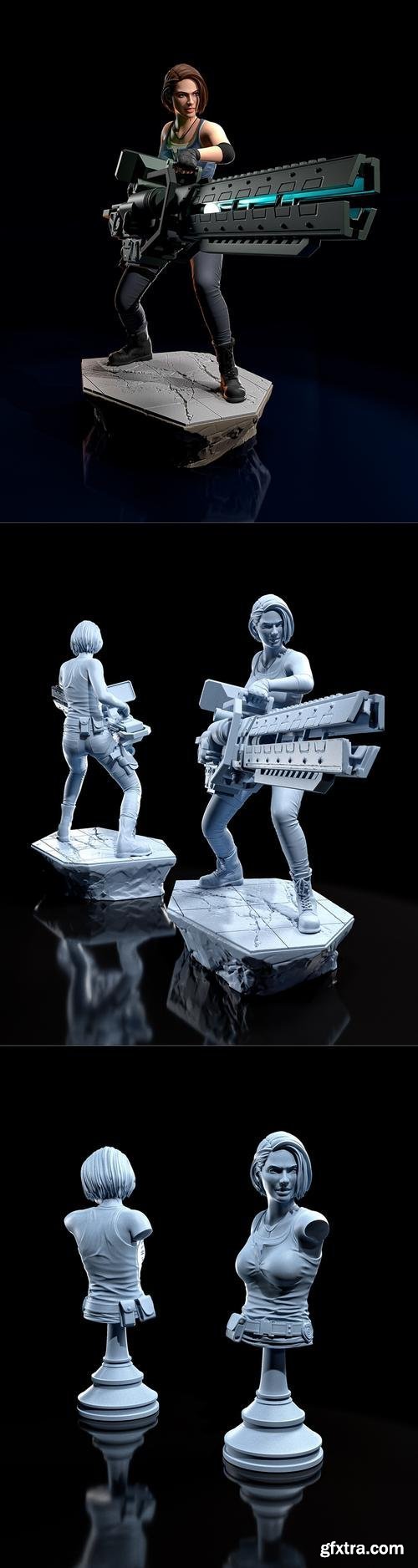 Jill Valentine &ndash; 3D Print Model