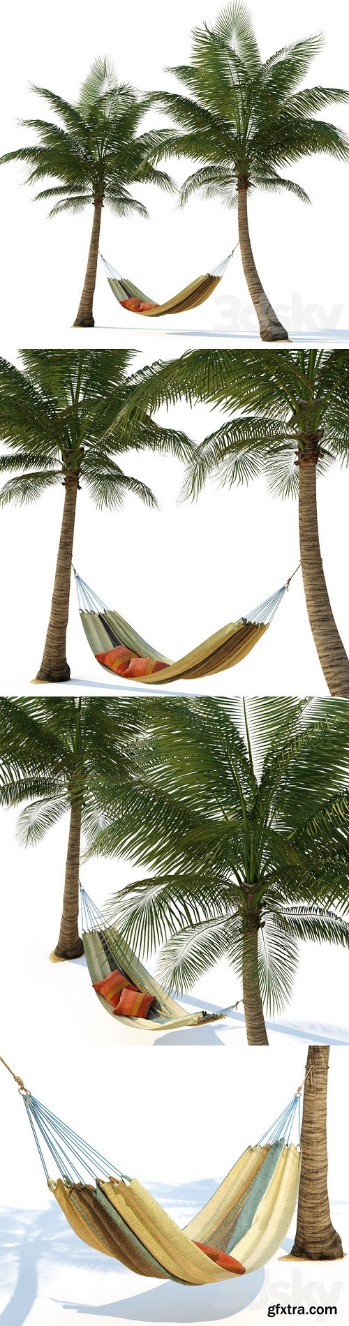 Hammock on palm trees » GFxtra
