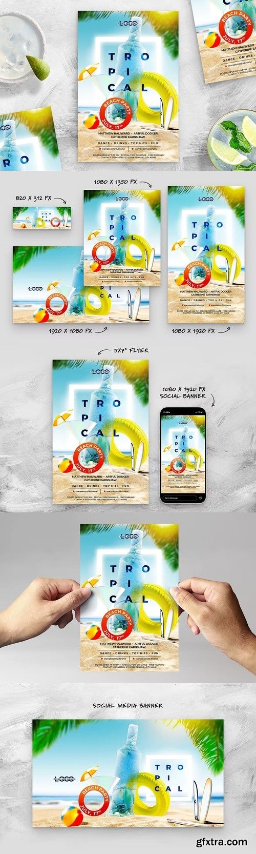 Summer Beach Party Flyer GFxtra