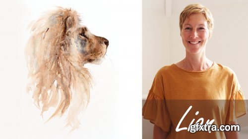 Lion. A Free-Flow Watercolour Masterclass with Jane Davies