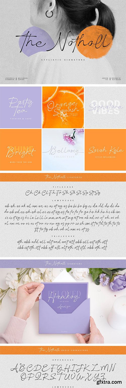 The Notholl Script font The Notholl Script font