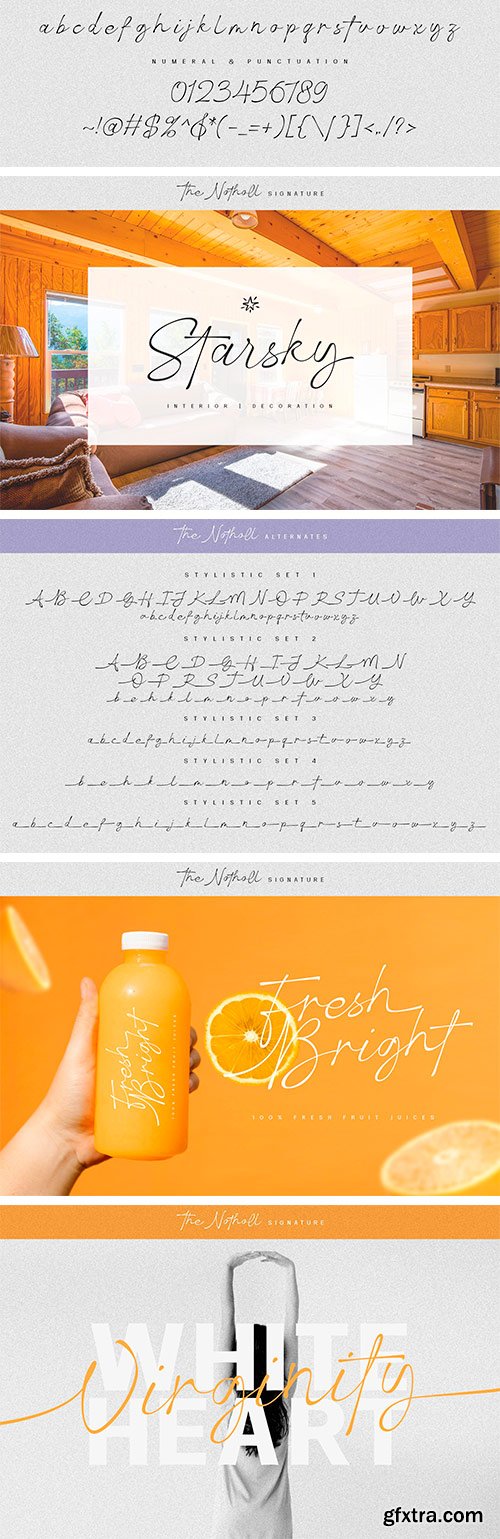 The Notholl Script font The Notholl Script font