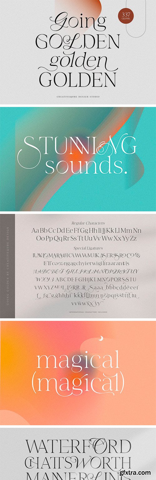 Going Golden Font Family Going Golden Font Family