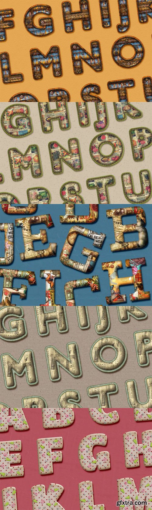 Alphabet Collection - 10 PNG Packs