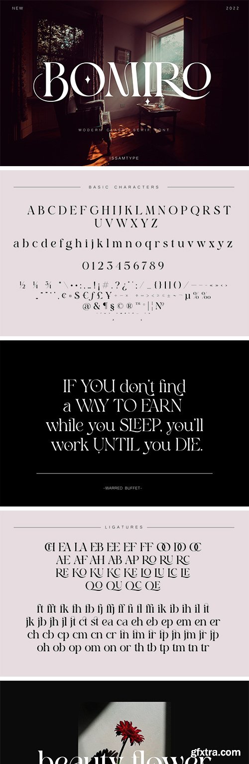 Bomiro Font Family Bomiro Font Family
