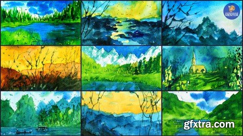 Watercolor Mountains For Beginners