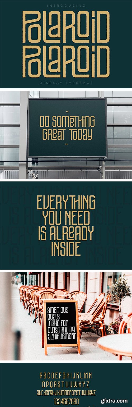 Polaroid Display Typeface Font Polaroid Display Typeface Font