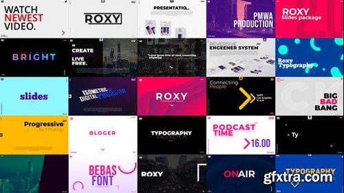 Videohive Roxy Typography Slides 39615881