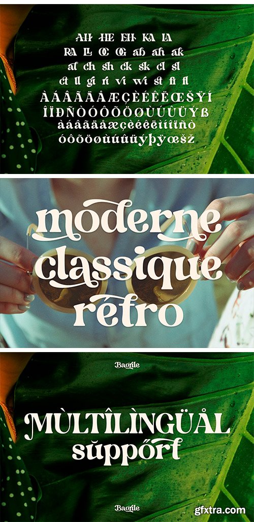 Bagrile Retro Stylish Font Bagrile Retro Stylish Font