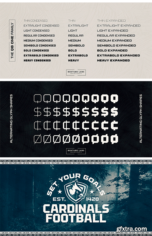 QB One Font Family QB One Font Family