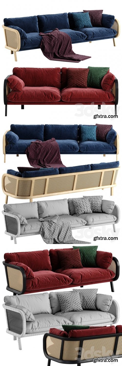 Buzzi cane sofa