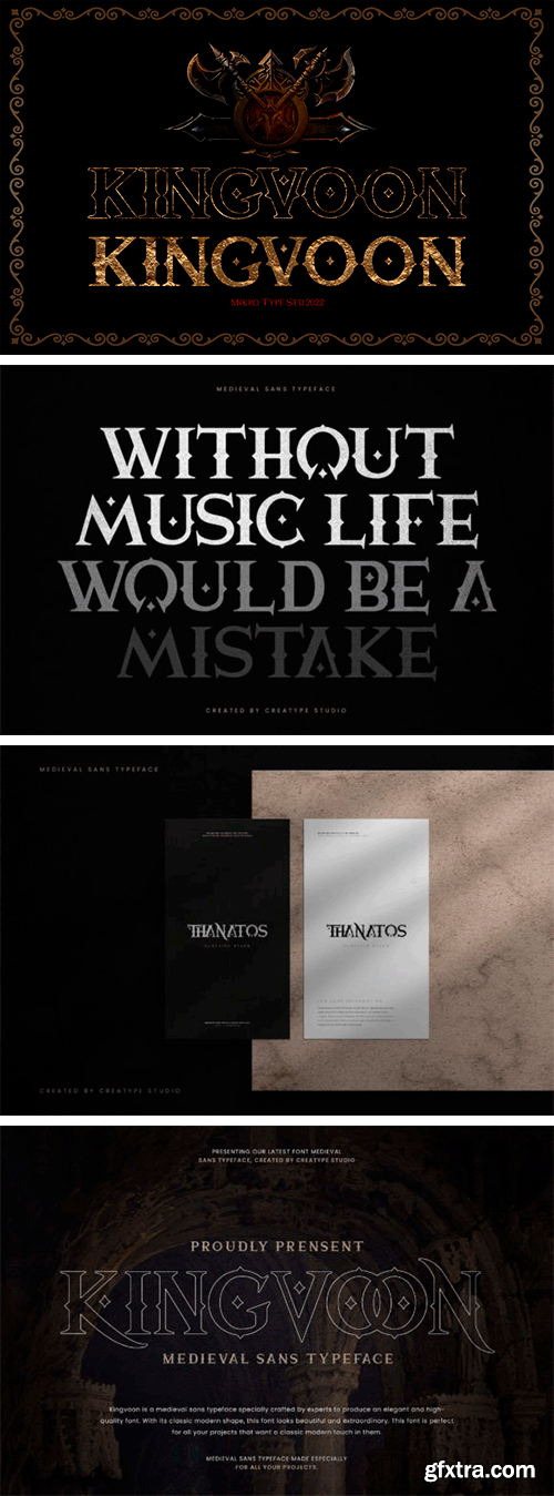 Kingvoon Medieval Business Font Kingvoon Medieval Business Font