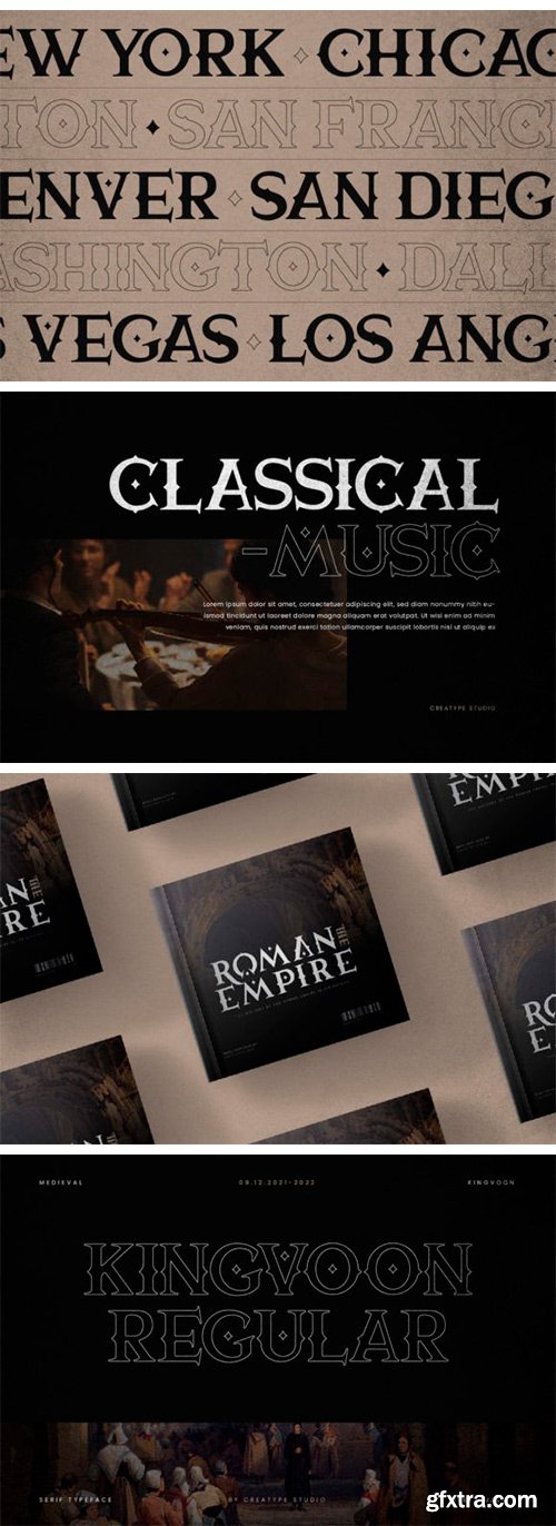 Kingvoon Medieval Business Font Kingvoon Medieval Business Font