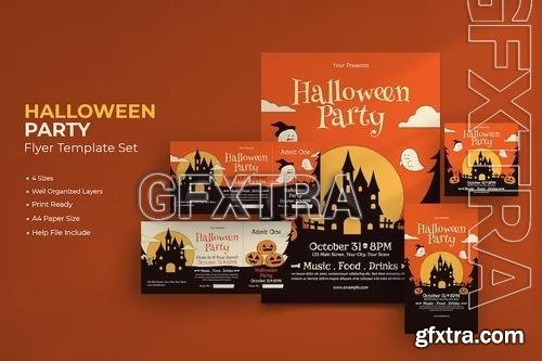 Flat Design Halloween Flyer - Tickets & Instagram DUTBS6E