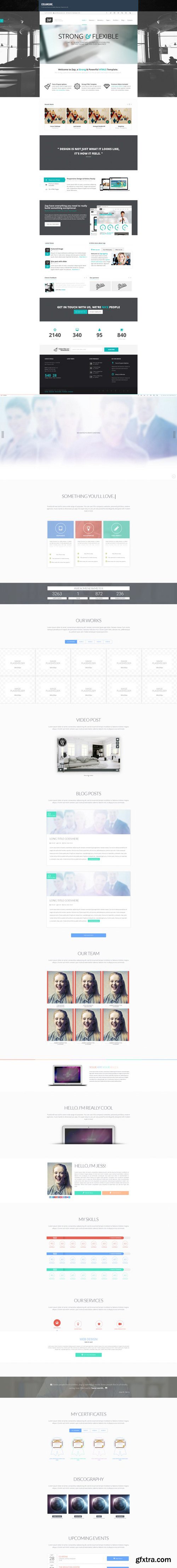10 Unique HTML Templates Bundle