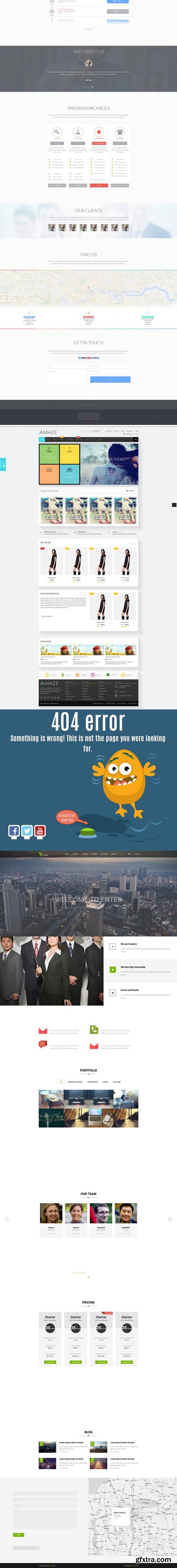 10 Unique HTML Templates Bundle