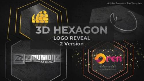 Videohive - 3D Hexagon Logo Reveal | Premiere Pro - 39526599 - 39526599